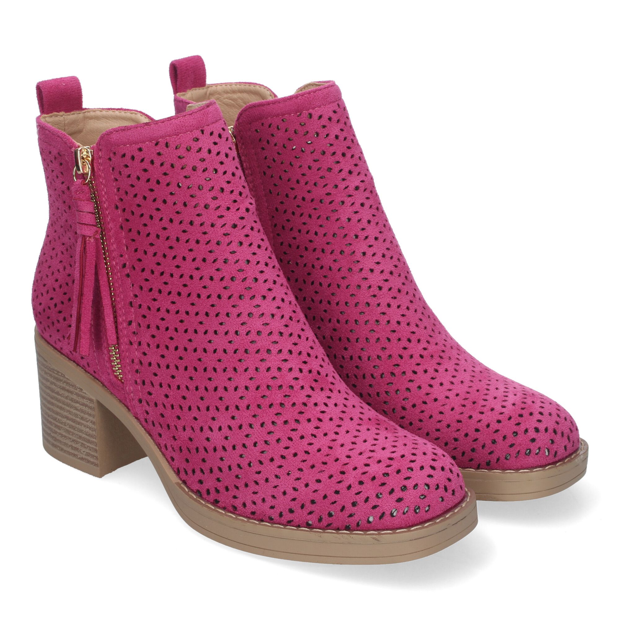 Botines Odele Fucsia
