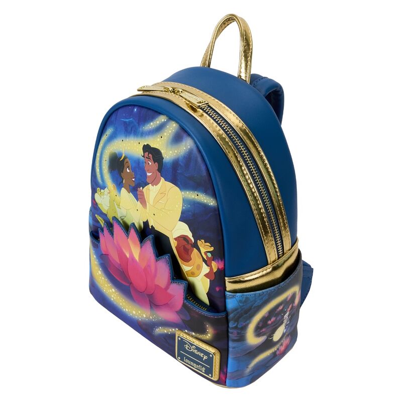 Mochila 15th Anniversary Tiana y El Sapo Disney Loungefly 26cm - Imagen 4