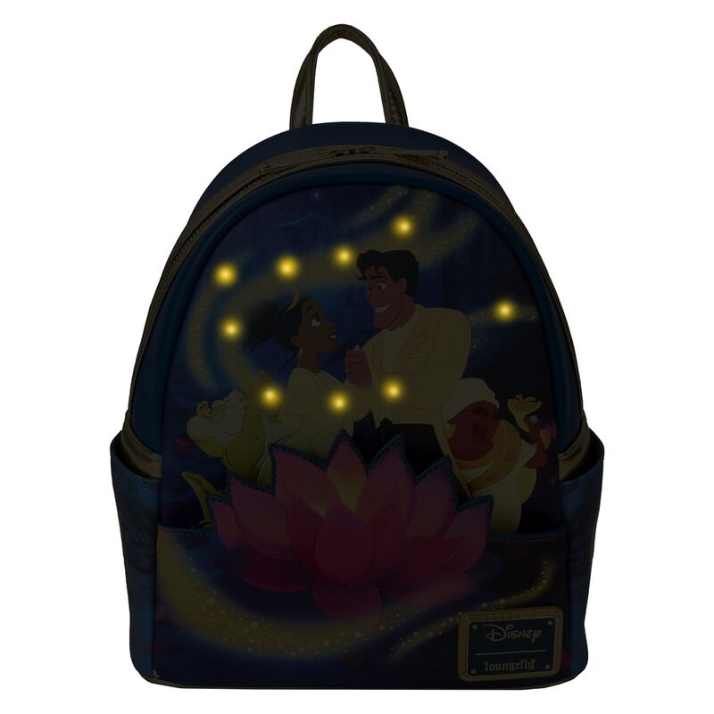 Mochila 15th Anniversary Tiana y El Sapo Disney Loungefly 26cm - Imagen 2