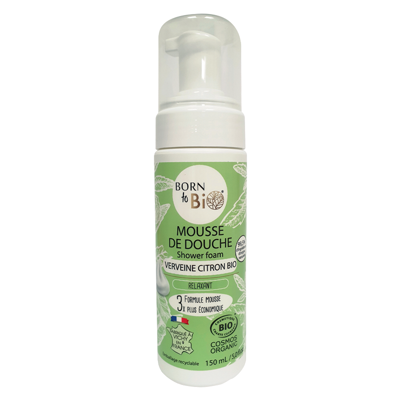 Mousse de Ducha Organico de Verbena y Limon Born to Bio 150 ml