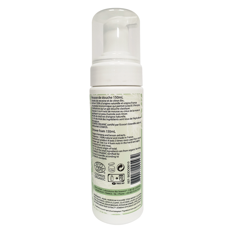 Mousse de Ducha Organico de Verbena y Limon Born to Bio 150 ml - Imagen 2
